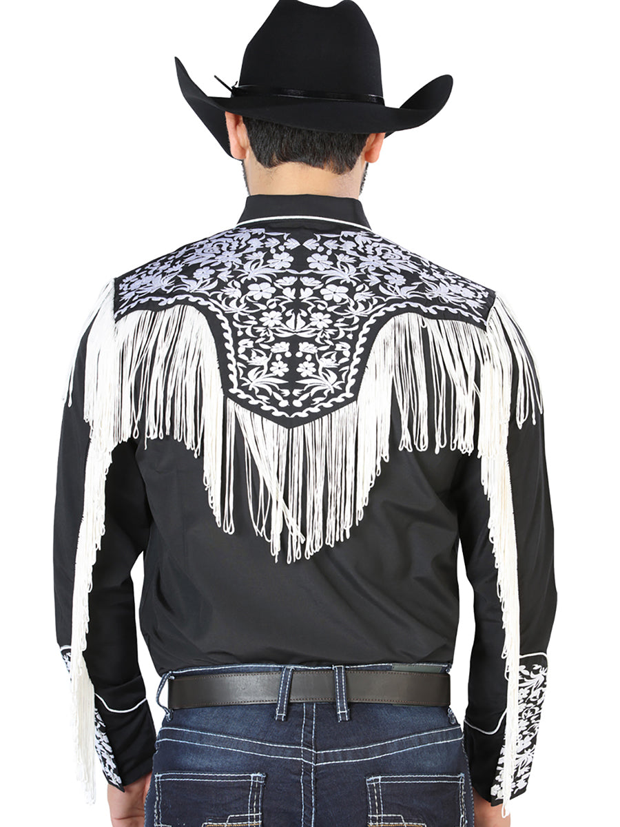 El Señor de los Cielos Embroidery Shirt Black/White 126707