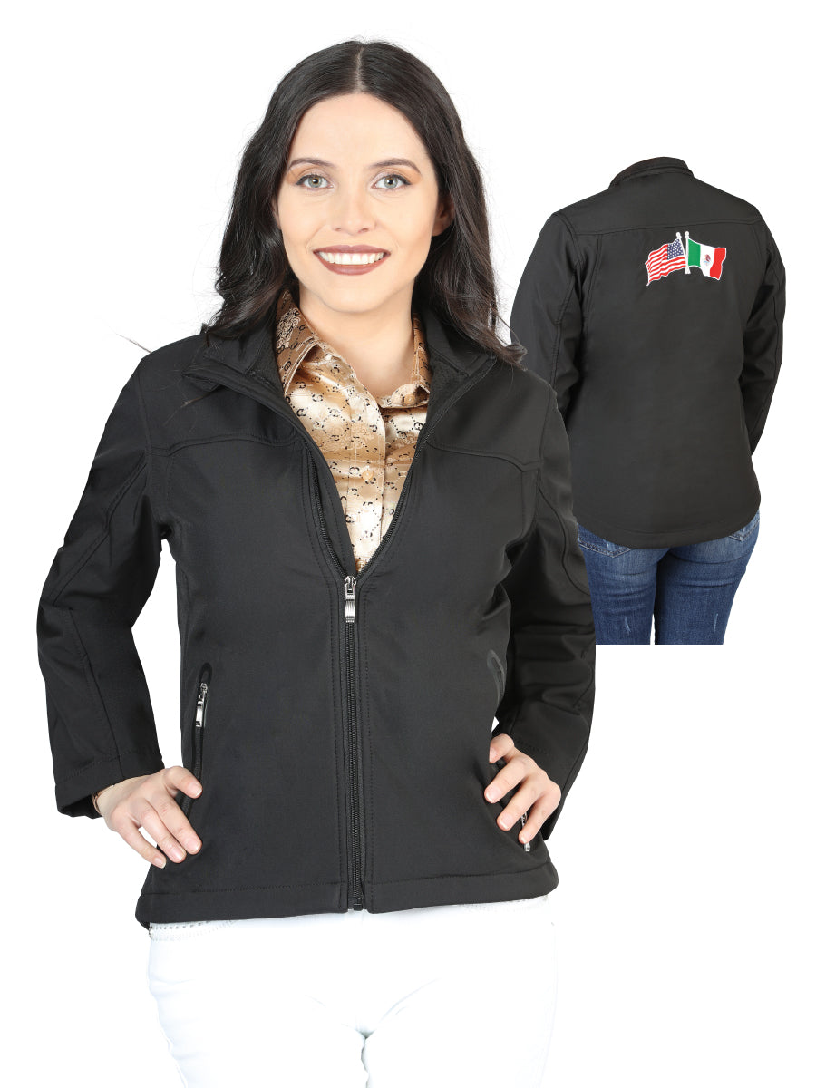 Womens Zipper Jacket Black 127084